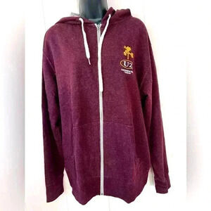 U2 Genuine Concert Sweatshirt 2017 Joshua Tree Tour Maroon Unisex Sz L M…